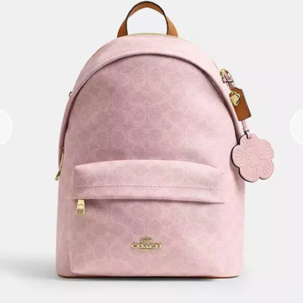 NWT Coach Taylor Small Backpack in Powder Pink with charms (Factory Wrapped) - Picture 5 of 11